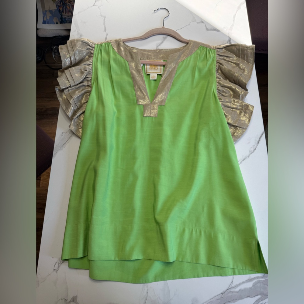 Green and Gold Women's Blouse